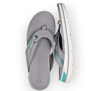 SKECHERS - WOMENS INTERGRADES - BRIGHTER DAYS SANDALS Gray Vegan